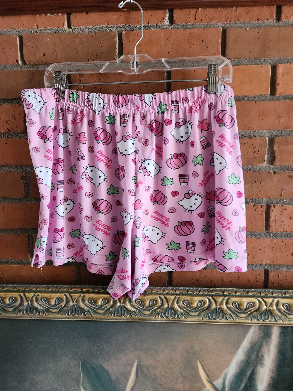 Hello Kitty Pink Pajama Shorts Large